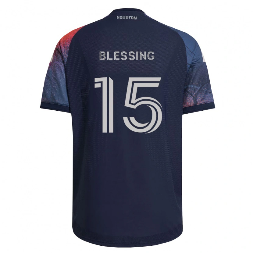 Danxen Mujer Camiseta Latif Blessing #15 Azul Profundo Blanco Naranja 2ª Equipación 2026/27 La Camisa