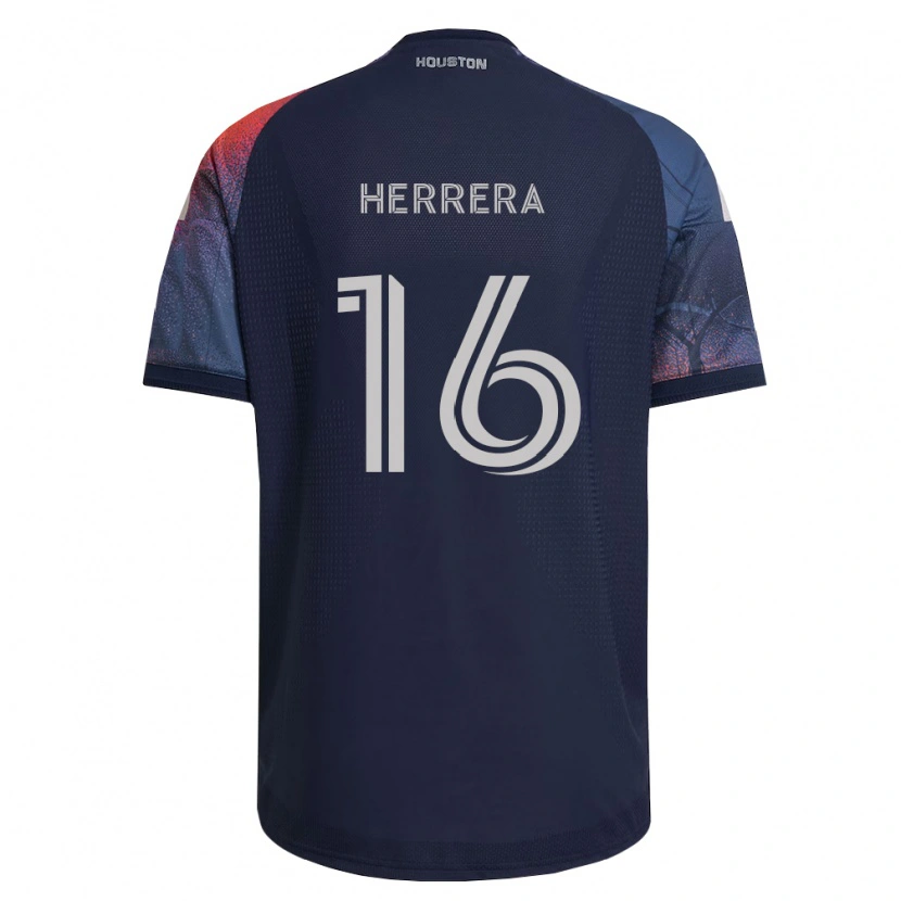 Danxen Mujer Camiseta Héctor Herrera #16 Azul Profundo Blanco Naranja 2ª Equipación 2026/27 La Camisa