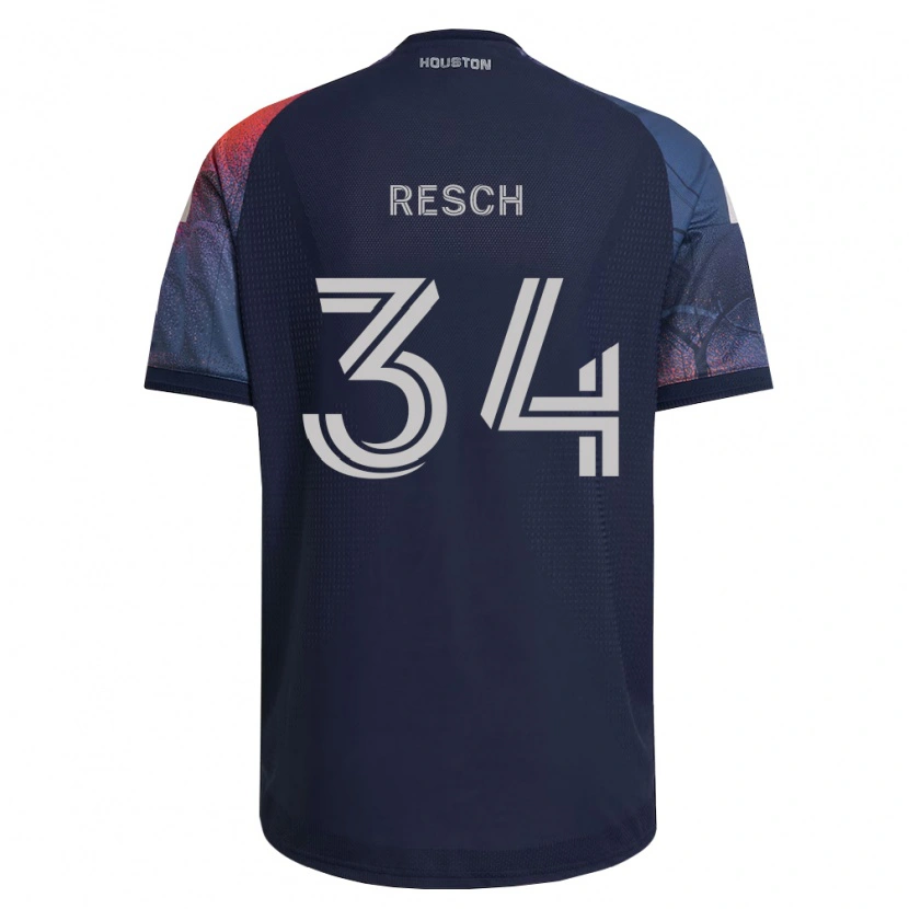 Danxen Mujer Camiseta Agustin Resch #34 Azul Profundo Blanco Naranja 2ª Equipación 2026/27 La Camisa