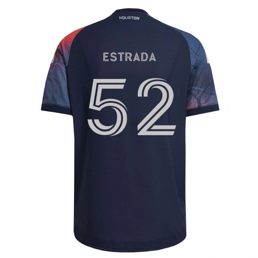 Danxen Mujer Camiseta Jorge Estrada #52 Azul Profundo Blanco Naranja 2ª Equipación 2026/27 La Camisa