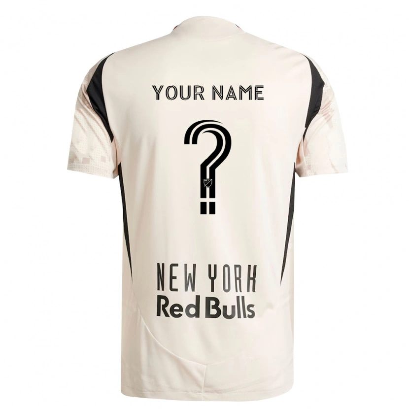 Danxen Mujer Camiseta Su Nombre #0 Blanco Roto Rojo Negro 2ª Equipación 2026/27 La Camisa