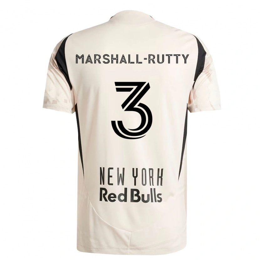 Danxen Mujer Camiseta Jahkeele Marshall-Rutty #3 Blanco Roto Rojo Negro 2ª Equipación 2026/27 La Camisa