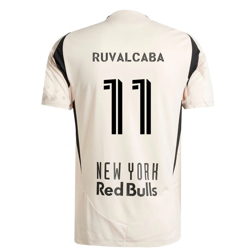 Danxen Mujer Camiseta Jorge Ruvalcaba #11 Blanco Roto Rojo Negro 2ª Equipación 2026/27 La Camisa