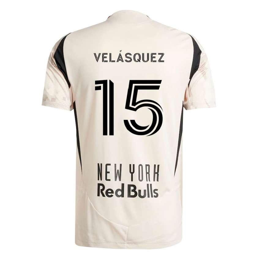 Danxen Mujer Camiseta Eric Velásquez #15 Blanco Roto Rojo Negro 2ª Equipación 2026/27 La Camisa