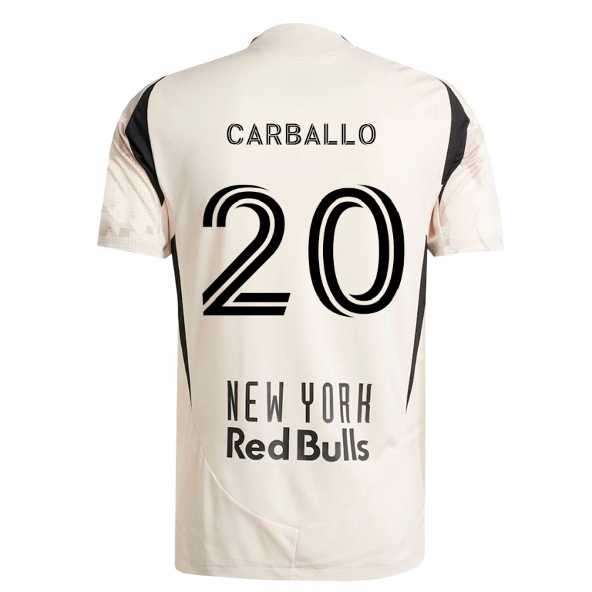 Danxen Mujer Camiseta Felipe Carballo #20 Blanco Roto Rojo Negro 2ª Equipación 2026/27 La Camisa