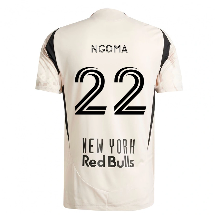 Danxen Mujer Camiseta Serge Ngoma #22 Blanco Roto Rojo Negro 2ª Equipación 2026/27 La Camisa