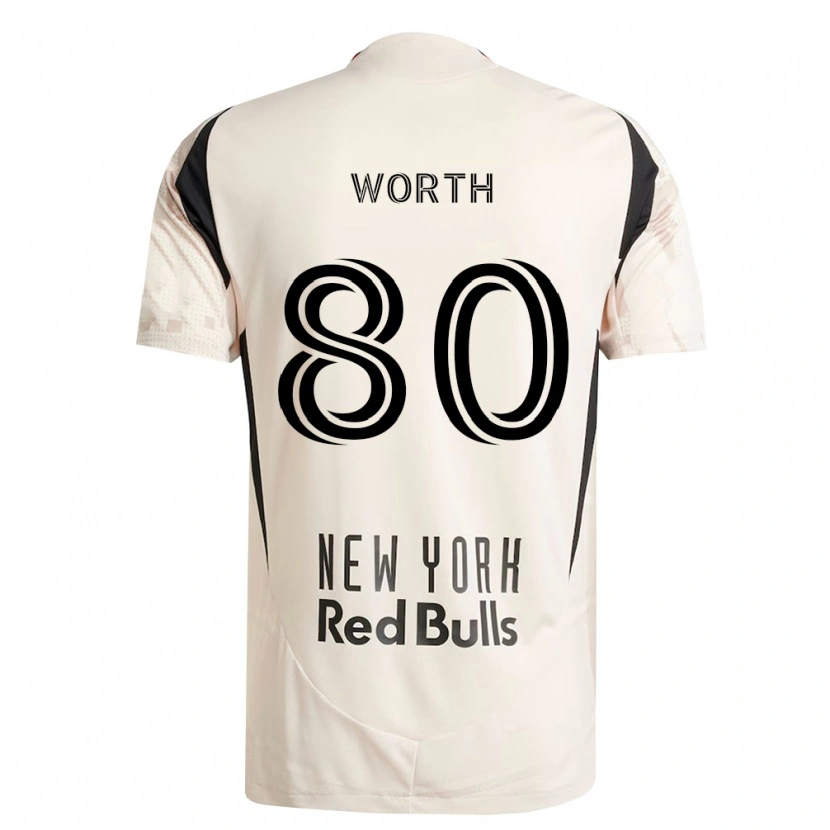 Danxen Mujer Camiseta Nate Worth #80 Blanco Roto Rojo Negro 2ª Equipación 2026/27 La Camisa
