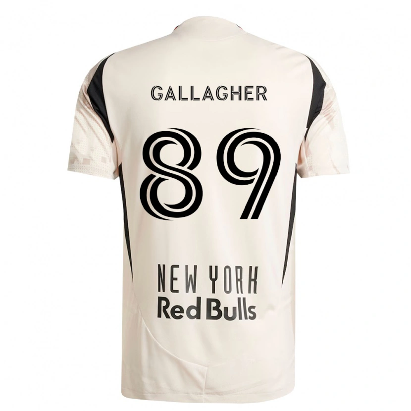 Danxen Mujer Camiseta Christian Gallagher #89 Blanco Roto Rojo Negro 2ª Equipación 2026/27 La Camisa