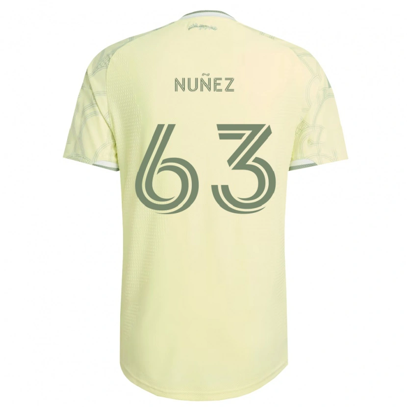 Danxen Mujer Camiseta Daniel Núñez #63 Beige Blanco 2ª Equipación 2026/27 La Camisa