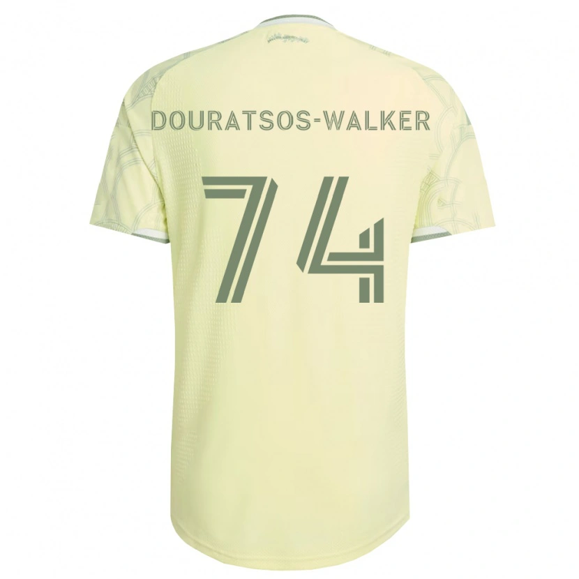 Danxen Mujer Camiseta Elias Douratsos-Walker #74 Beige Blanco 2ª Equipación 2026/27 La Camisa
