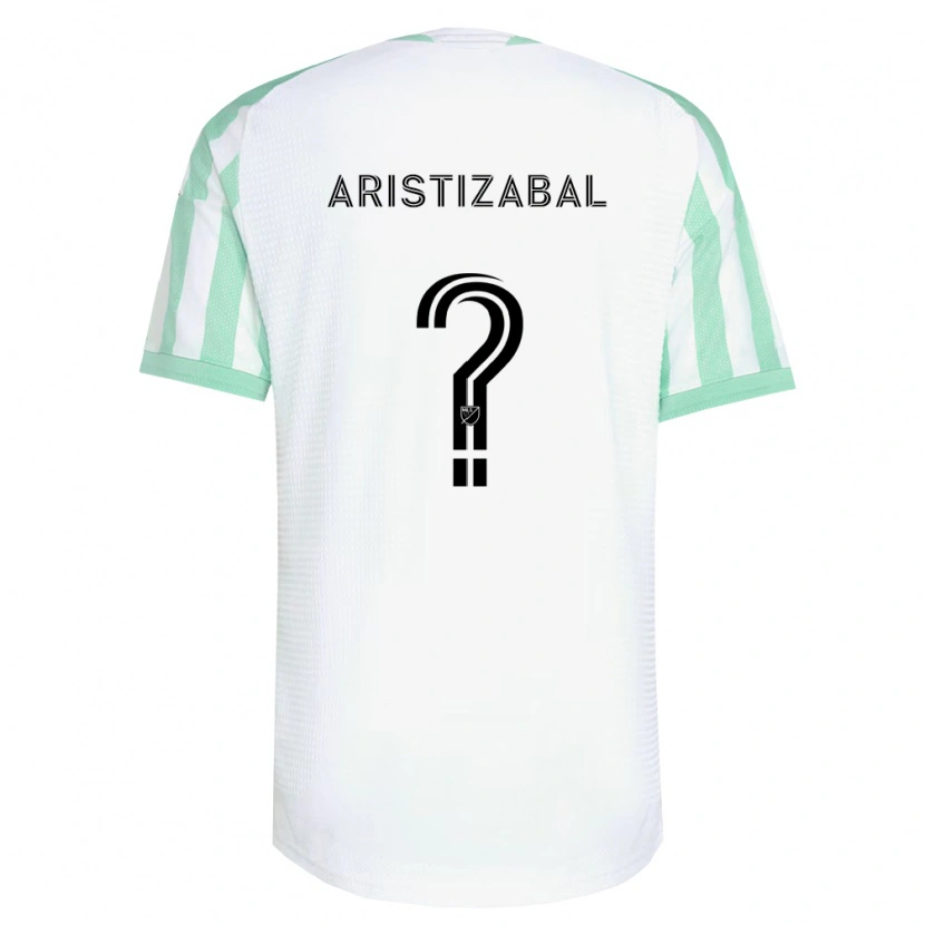 Danxen Mujer Camiseta Nicolas Aristizabal #0 Verde Claro Negro Blanco 2ª Equipación 2026/27 La Camisa