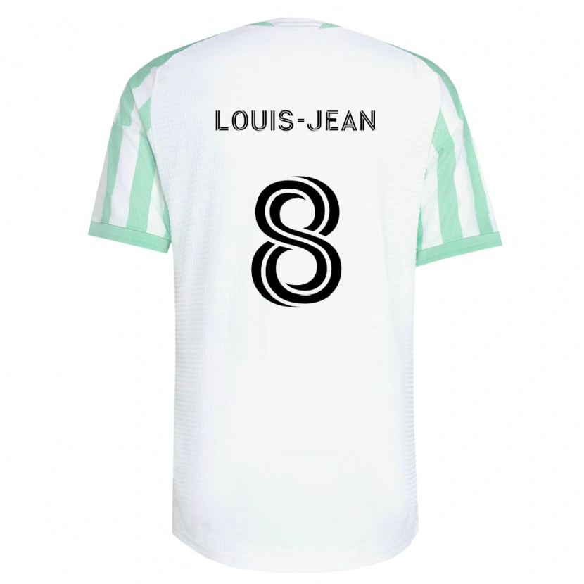 Danxen Mujer Camiseta Steeve Louis-Jean #8 Verde Claro Negro Blanco 2ª Equipación 2026/27 La Camisa