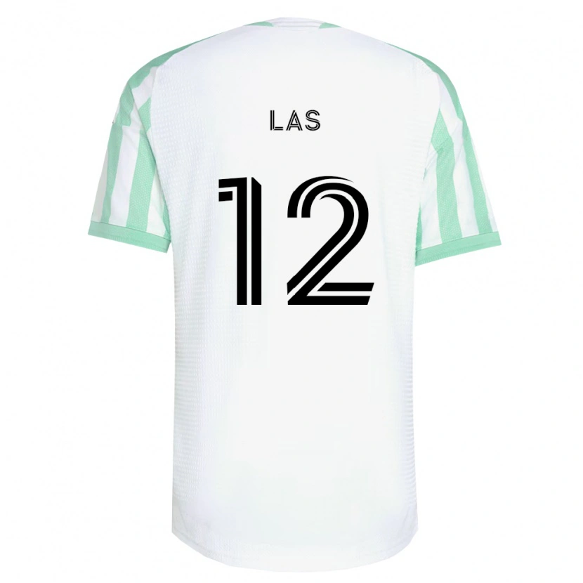 Danxen Mujer Camiseta Damian Las #12 Verde Claro Negro Blanco 2ª Equipación 2026/27 La Camisa