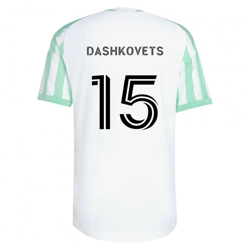 Danxen Mujer Camiseta Artem Dashkovets #15 Verde Claro Negro Blanco 2ª Equipación 2026/27 La Camisa