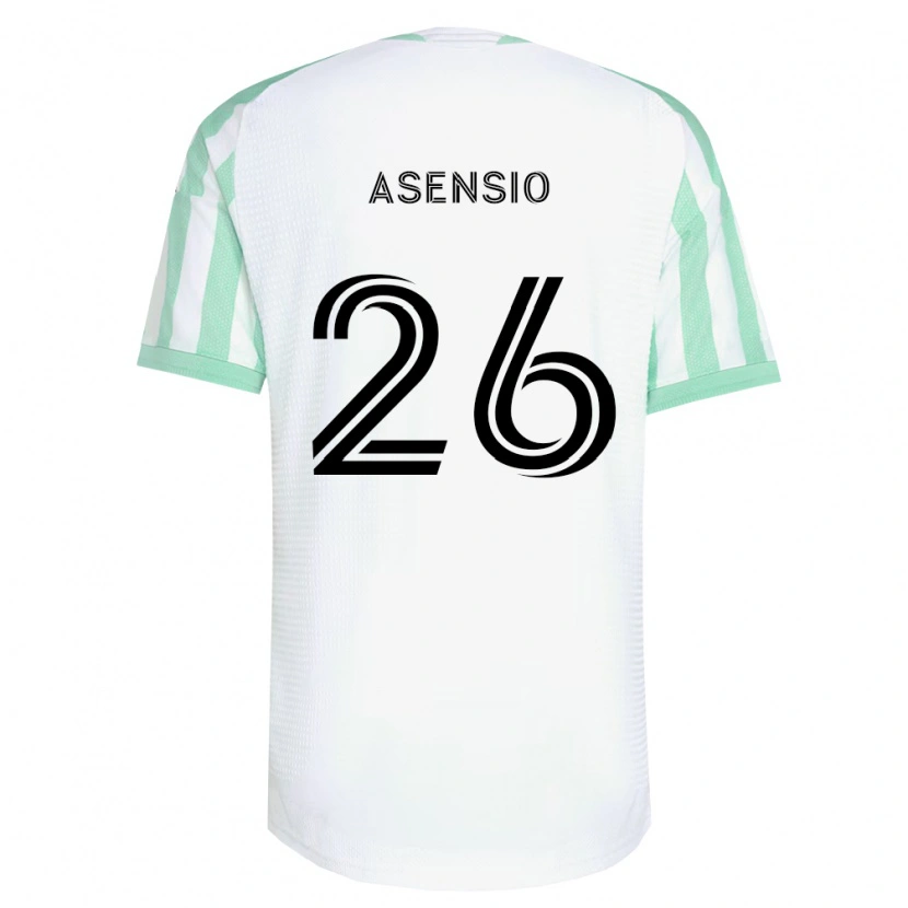 Danxen Mujer Camiseta Charlie Asensio #26 Verde Claro Negro Blanco 2ª Equipación 2026/27 La Camisa
