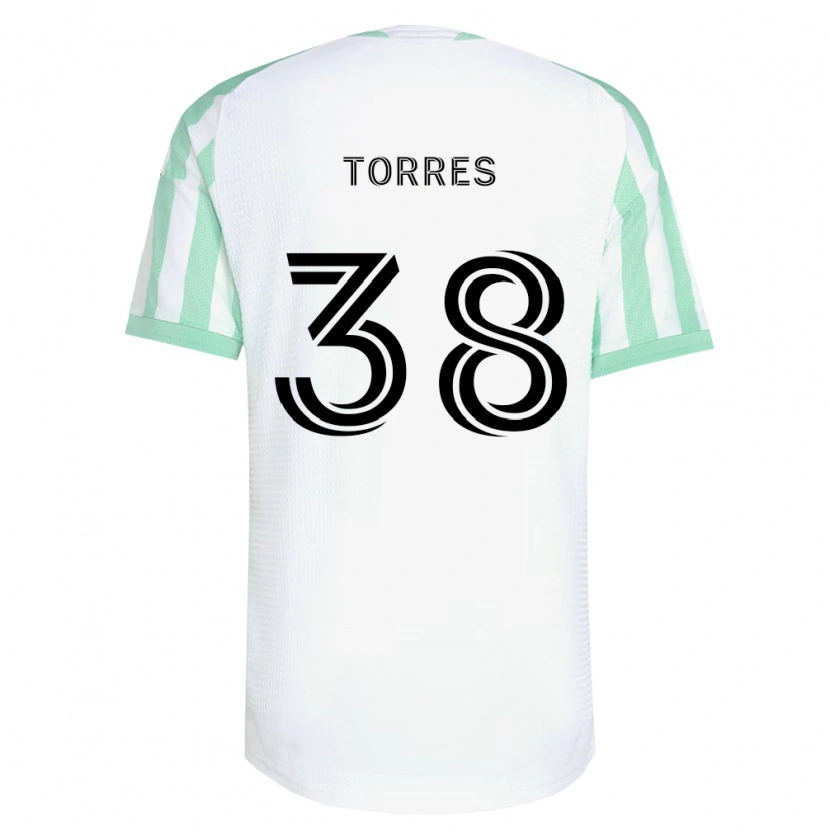 Danxen Mujer Camiseta Ervin Torres #38 Verde Claro Negro Blanco 2ª Equipación 2026/27 La Camisa