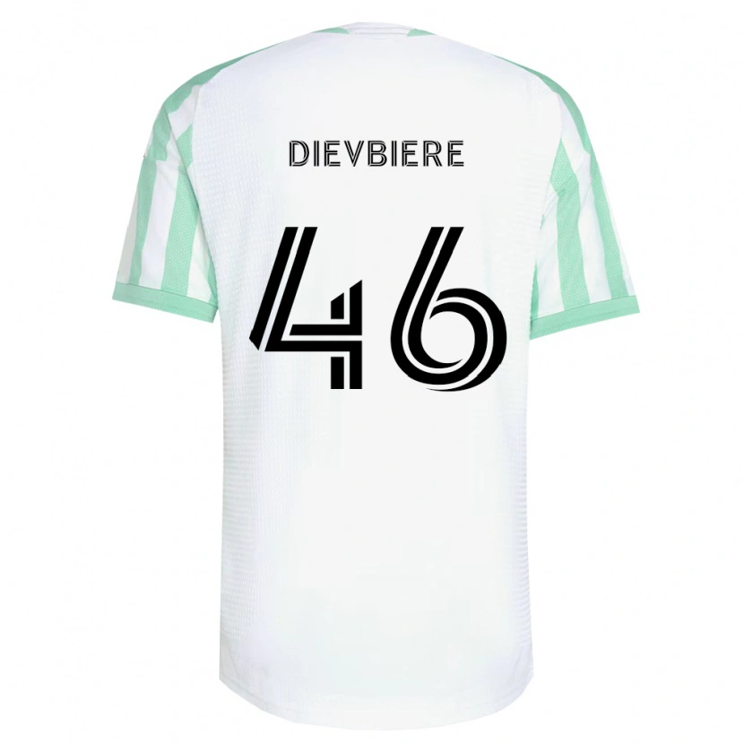Danxen Mujer Camiseta Vona Dievbiere #46 Verde Claro Negro Blanco 2ª Equipación 2026/27 La Camisa