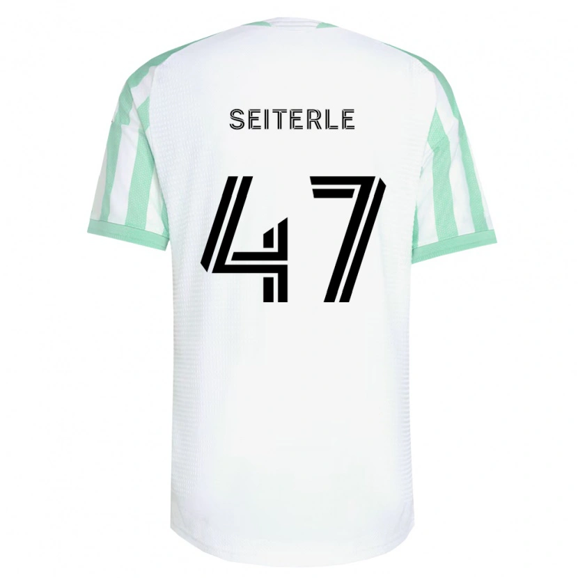 Danxen Mujer Camiseta Sebastian Seiterle #47 Verde Claro Negro Blanco 2ª Equipación 2026/27 La Camisa
