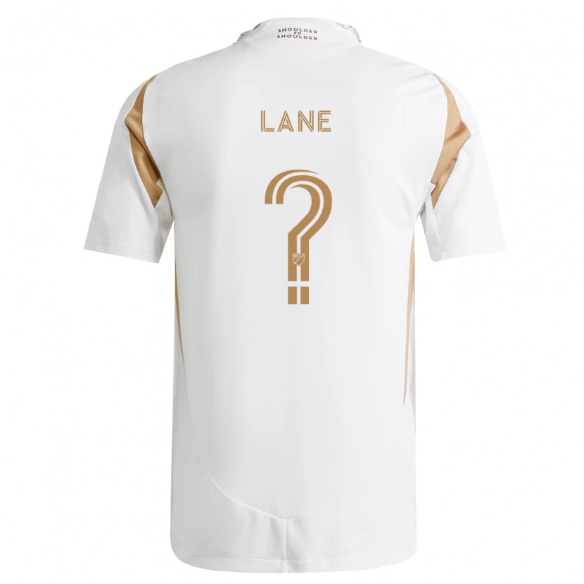 Danxen Mujer Camiseta James Lane #0 Blanco Marrón 2ª Equipación 2026/27 La Camisa