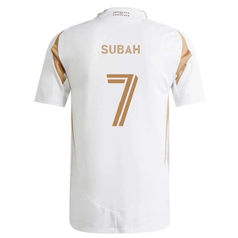 Danxen Mujer Camiseta Yekeson Subah #7 Blanco Marrón 2ª Equipación 2026/27 La Camisa