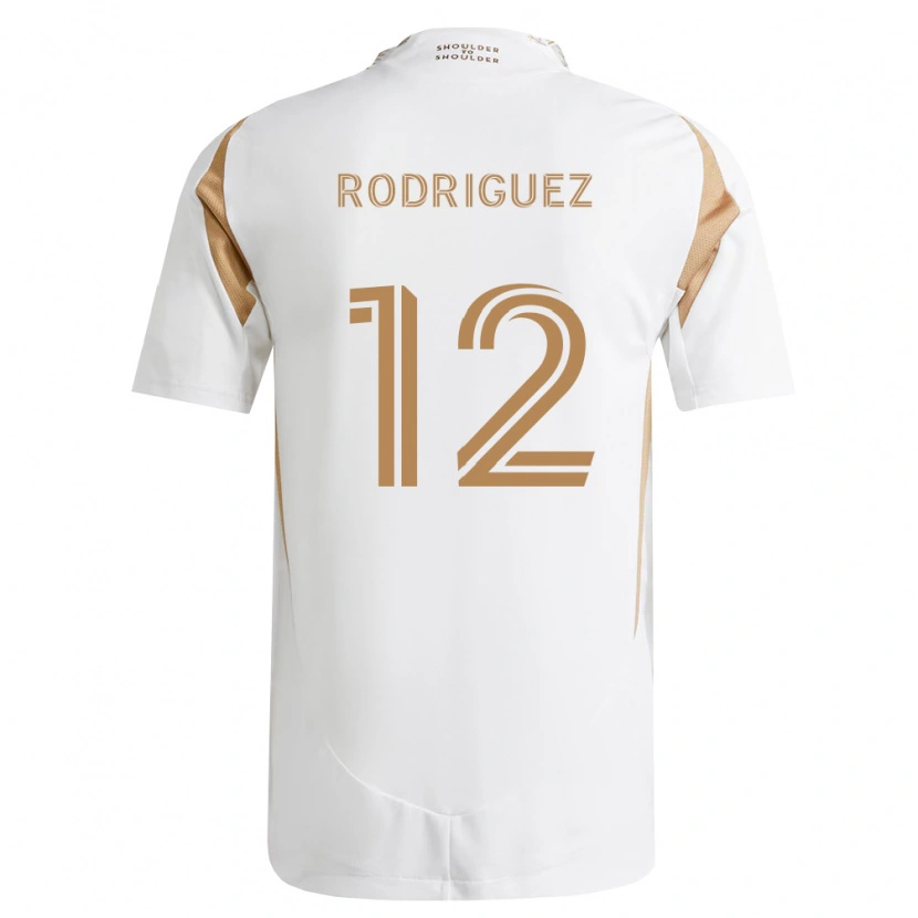 Danxen Mujer Camiseta Jeremi Rodriguez #12 Blanco Marrón 2ª Equipación 2026/27 La Camisa