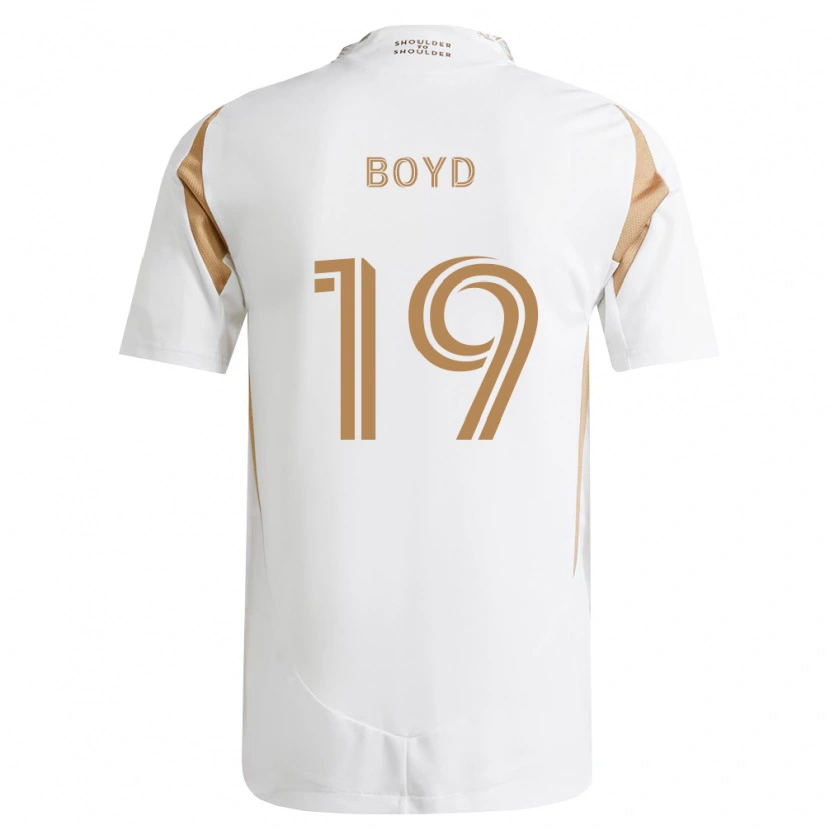 Danxen Mujer Camiseta Tyler Boyd #19 Blanco Marrón 2ª Equipación 2026/27 La Camisa