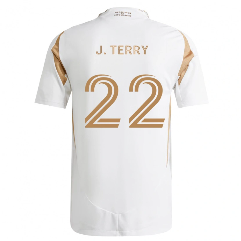 Danxen Mujer Camiseta Jude Terry #22 Blanco Marrón 2ª Equipación 2026/27 La Camisa