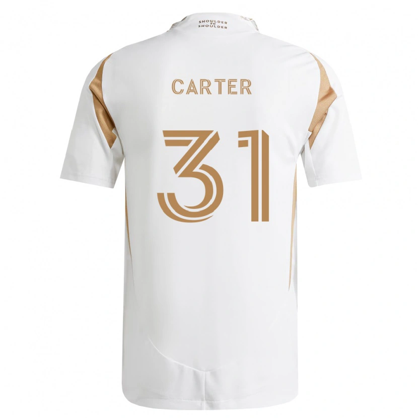 Danxen Mujer Camiseta Cabral Carter #31 Blanco Marrón 2ª Equipación 2026/27 La Camisa