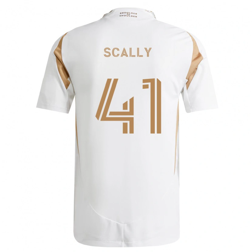 Danxen Mujer Camiseta Ethan Scally #41 Blanco Marrón 2ª Equipación 2026/27 La Camisa