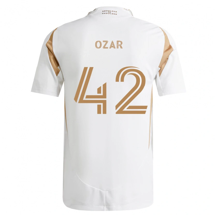 Danxen Mujer Camiseta Miles Ozar #42 Blanco Marrón 2ª Equipación 2026/27 La Camisa