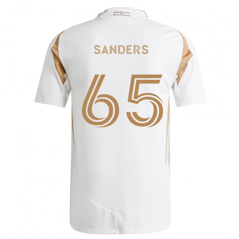 Danxen Mujer Camiseta Adrian Sanders #65 Blanco Marrón 2ª Equipación 2026/27 La Camisa