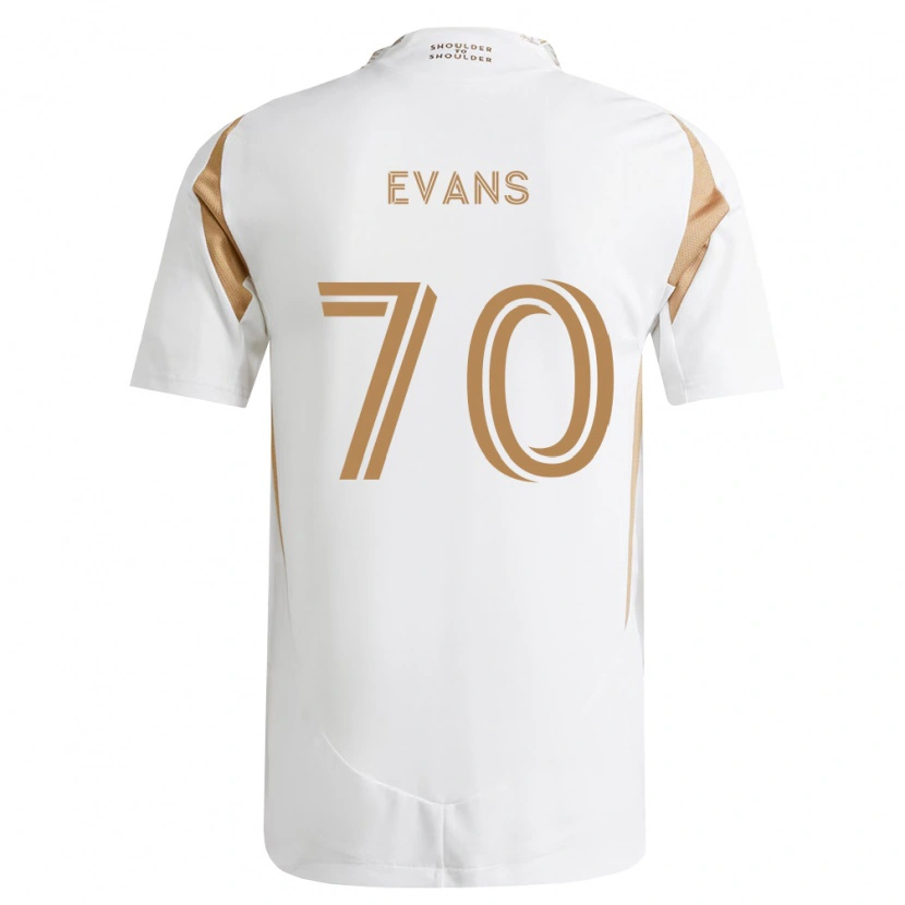 Danxen Mujer Camiseta Matthew Evans #70 Blanco Marrón 2ª Equipación 2026/27 La Camisa