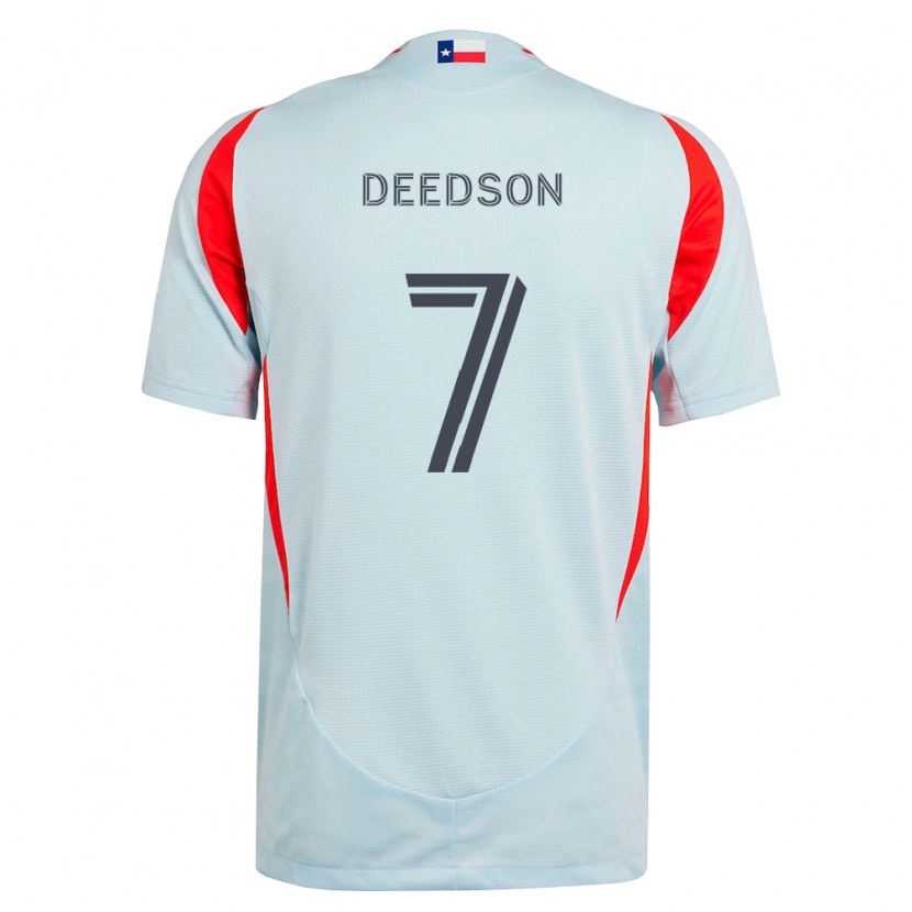 Danxen Mujer Camiseta Louicius Deedson #7 Gris Oscuro Blanco Rojo 2ª Equipación 2026/27 La Camisa