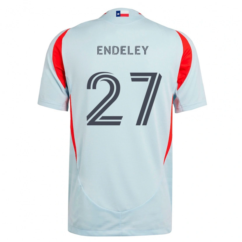 Danxen Mujer Camiseta Herbert Endeley #27 Gris Oscuro Blanco Rojo 2ª Equipación 2026/27 La Camisa