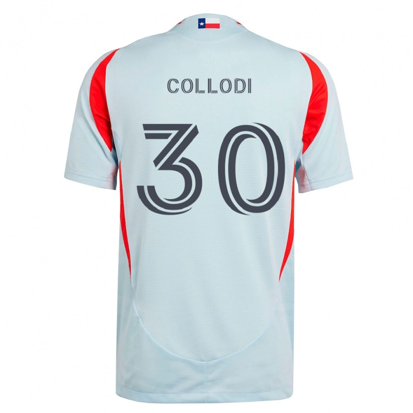 Danxen Mujer Camiseta Michael Collodi #30 Gris Oscuro Blanco Rojo 2ª Equipación 2026/27 La Camisa