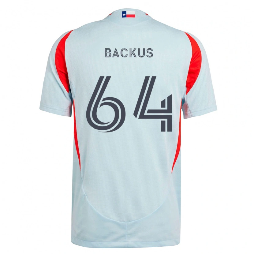 Danxen Mujer Camiseta Braeden Backus #64 Gris Oscuro Blanco Rojo 2ª Equipación 2026/27 La Camisa