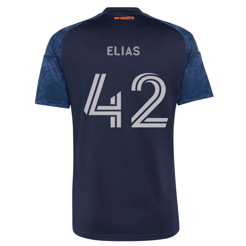 Danxen Mujer Camiseta Piero Elias #42 Azul Profundo Blanco 2ª Equipación 2026/27 La Camisa