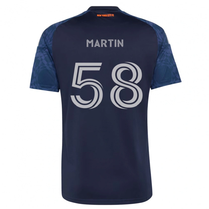 Danxen Mujer Camiseta Eóin Martin #58 Azul Profundo Blanco 2ª Equipación 2026/27 La Camisa