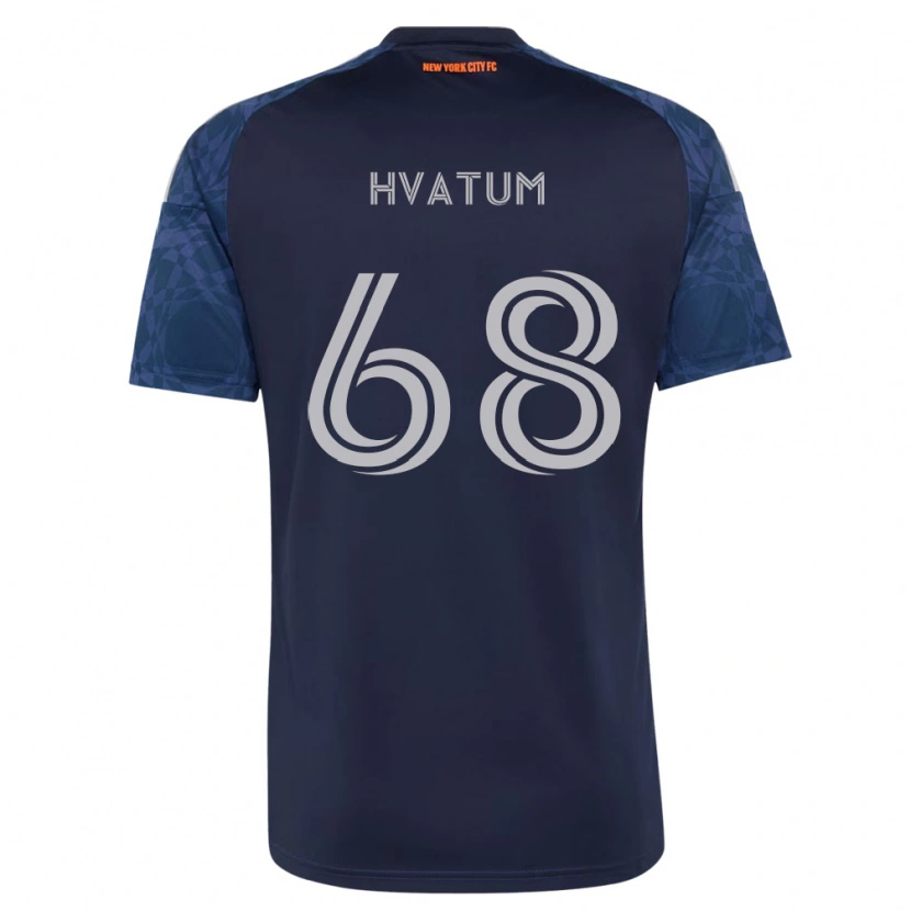 Danxen Mujer Camiseta Henrik Hvatum #68 Azul Profundo Blanco 2ª Equipación 2026/27 La Camisa