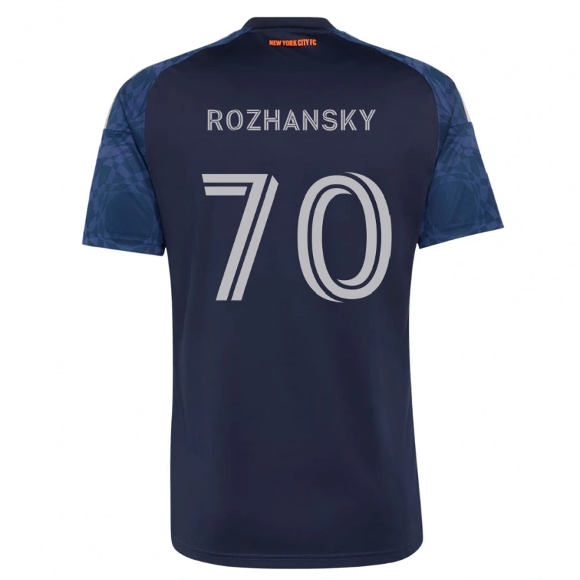 Danxen Mujer Camiseta Jake Rozhansky #70 Azul Profundo Blanco 2ª Equipación 2026/27 La Camisa