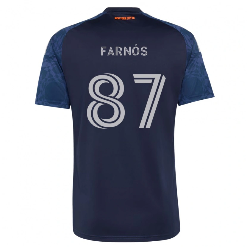 Danxen Mujer Camiseta Arnau Farnós #87 Azul Profundo Blanco 2ª Equipación 2026/27 La Camisa