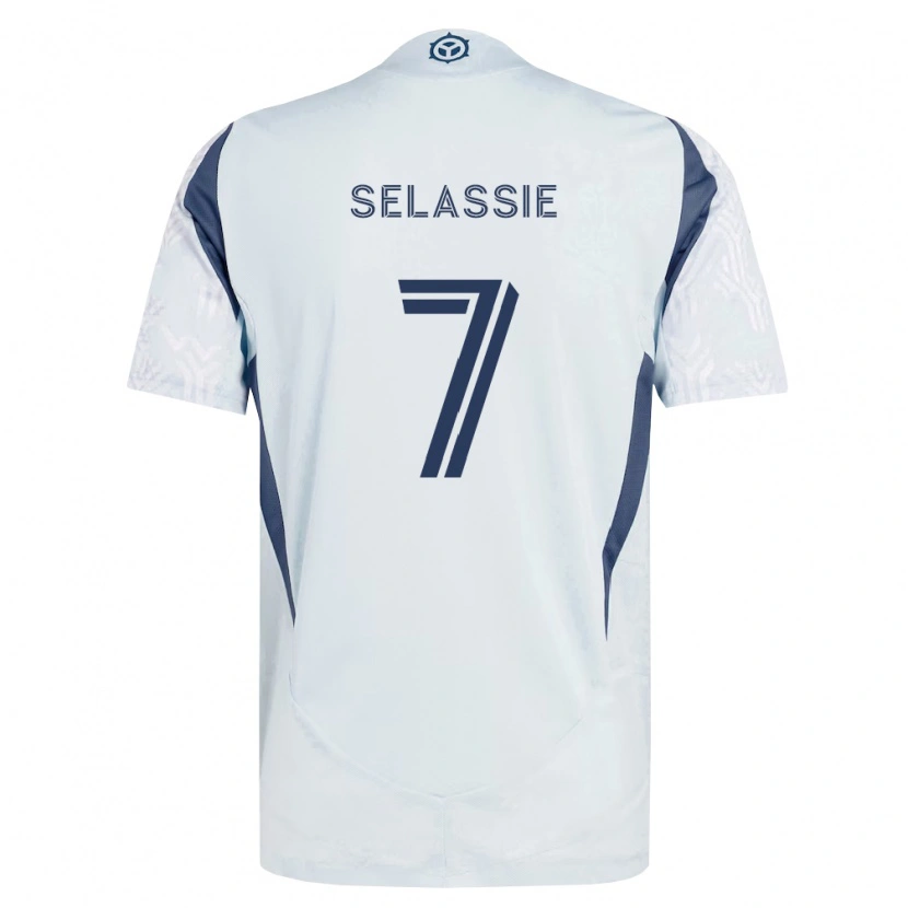 Danxen Mujer Camiseta Maren Haile-Selassie #7 Azul Gris Blanco 2ª Equipación 2026/27 La Camisa