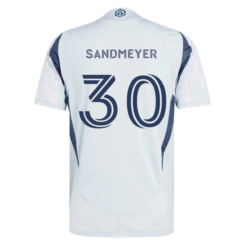 Danxen Mujer Camiseta Jack Sandmeyer #30 Azul Gris Blanco 2ª Equipación 2026/27 La Camisa