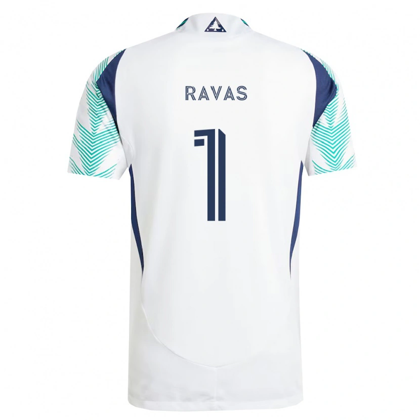 Danxen Mujer Camiseta Henrich Ravas #1 Blanco Azul Marino Verde Claro 2ª Equipación 2026/27 La Camisa