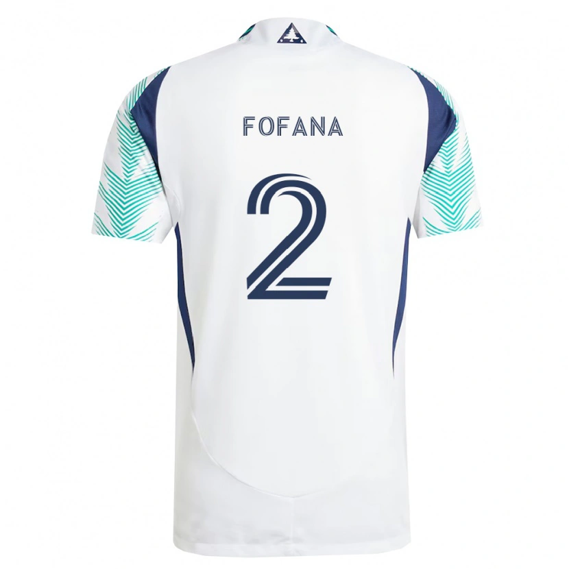 Danxen Mujer Camiseta Mamadou Fofana #2 Blanco Azul Marino Verde Claro 2ª Equipación 2026/27 La Camisa