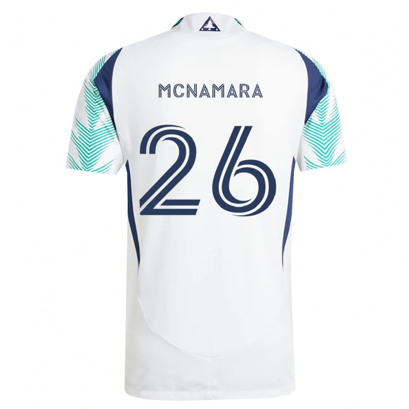 Danxen Mujer Camiseta Tommy Mcnamara #26 Blanco Azul Marino Verde Claro 2ª Equipación 2026/27 La Camisa