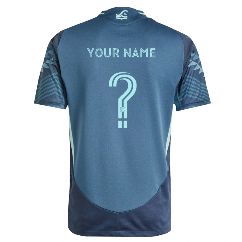 Danxen Mujer Camiseta Su Nombre #0 Azul Marino Verde 2ª Equipación 2026/27 La Camisa