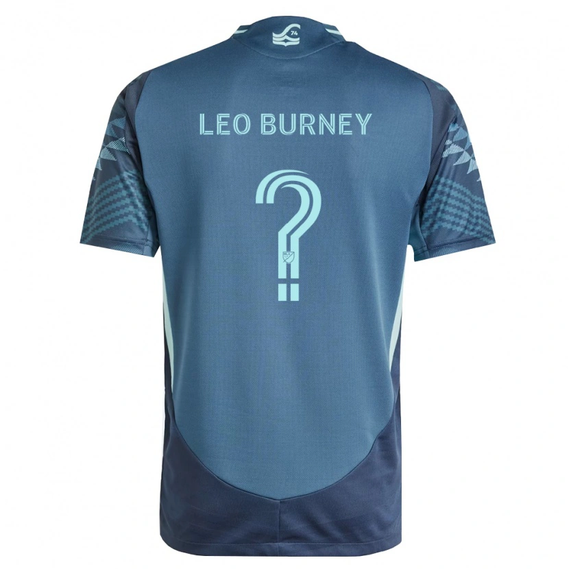 Danxen Mujer Camiseta Leo Burney #0 Azul Marino Verde 2ª Equipación 2026/27 La Camisa