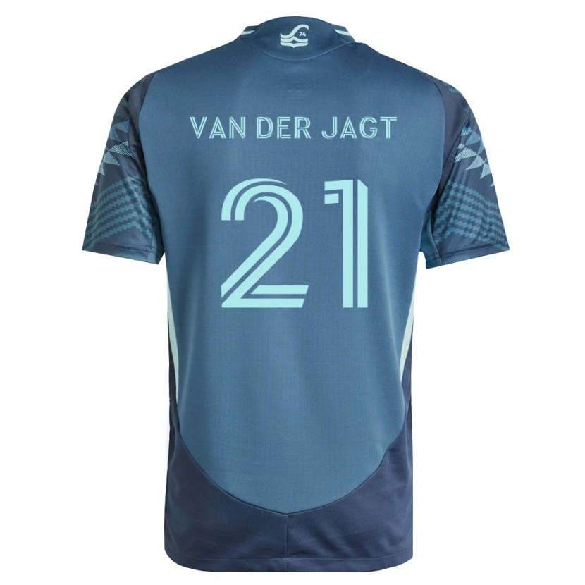 Danxen Mujer Camiseta Olivia Van Der Jagt #21 Azul Marino Verde 2ª Equipación 2026/27 La Camisa