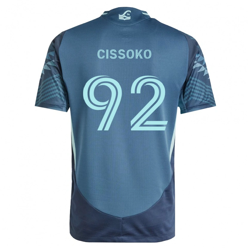 Danxen Mujer Camiseta Abdoulaye Cissoko #92 Azul Marino Verde 2ª Equipación 2026/27 La Camisa